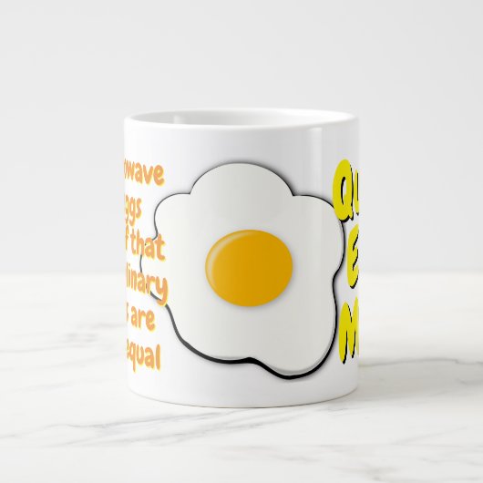 Magnetron Eieren Mok met Grappig Quote (Egg Omelet (Voorkant)