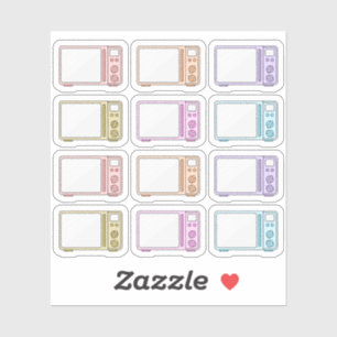 Magnetron Maaltijd Keuken klusjes Schoonmaak Herin Sticker