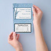 Magnetron Popcorn Verpakking Winter Blauwe Kerstmi Flyer (Hand)