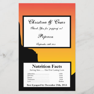 Magnetron Popcorn Wrapper Desert Mountain Sunset R Flyer