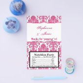 Magnetron Popcorn Wrapper Fusia White Damask Lace Flyer (Enkel)