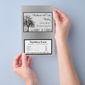 Magnetron Popcorn Wrapper Grijze Winter Bomen Snee Flyer (Hand)