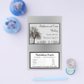 Magnetron Popcorn Wrapper Grijze Winter Bomen Snee Flyer (Enkel)