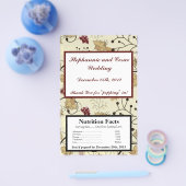 Magnetron Popcorn Wrapper Herfst Bloemen/takken Flyer (Enkel)