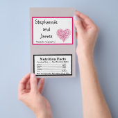 Magnetron Popcorn Wrapper Roze Bloemen Bloemen Flyer (Hand)