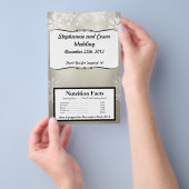 Magnetron Popcorn Wrapper Zilver Kerstmis Blur Flyer (Hand)