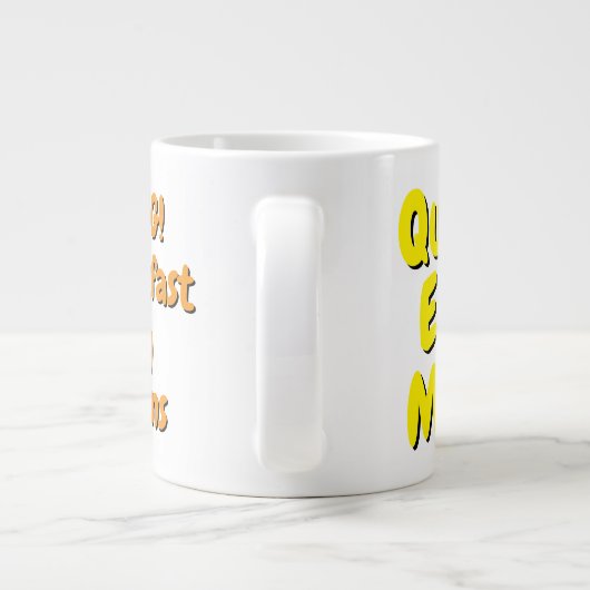 Magnetron Scrambled Eggs Mok met Grappig Quote (Achterkant)