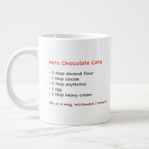 Magnetronmok (Keto Brownie Chocoladetaart Recept) Extra Grote Beker