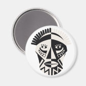 Magnets africains du masque (Recto/Verso)