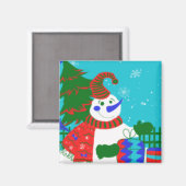 MAGNETS AMUSANTS DE NOËL - OEUVRE D'ARTISANAT DE N (Recto/Verso)
