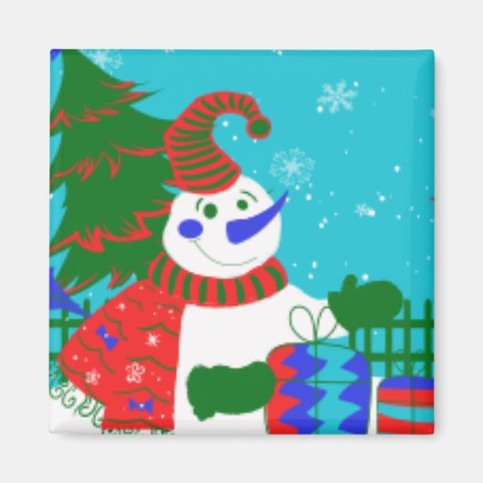 MAGNETS AMUSANTS DE NOËL - OEUVRE D'ARTISANAT DE N (Devant)