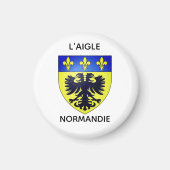 Magnets - Blason de L'Aigle - Normandie (Devant)