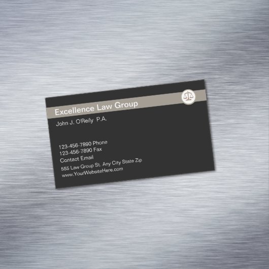 Magnets Carte de visite de procureur moderne (In Situ)