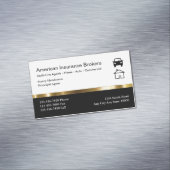 Magnets Carte de visite du courtier d'assurance (In Situ)