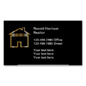 Magnets Carte de visite immobilier classique (devant)