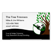 Magnets Cartes de visite De Découpage De L'Arbre E (devant)