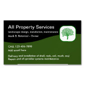 Magnets Cartes de visite de paysage professionnels (devant)