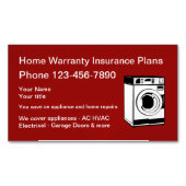 Magnets Cartes de visite des services de garantie  (devant)