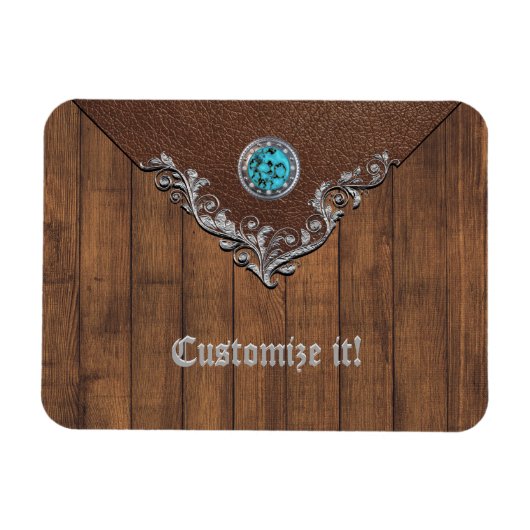 Magnets Cartes de visite Designer Western (Flat) (Horizontal)