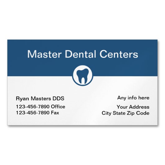 Magnets clients du bureau dentaire moderne (devant)