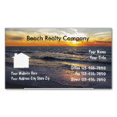Magnets d'affaires de Beach Realty (devant)