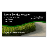 Magnets d'affaires du service de pelouse (devant)