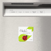 Magnets d'anniversaire de Red Ladybug (In Situ (Lave-vaisselle))