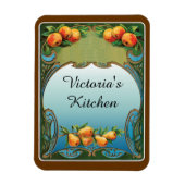 Magnets d'art personnalisé Pears Deco (Vertical)