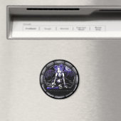 magnets d'art poilu gothique "à chaînette bleue" (In Situ (Lave-vaisselle))