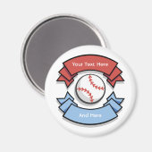 Magnets de baseball personnalisés (Recto/Verso)