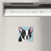 Magnets de Boston Terrier (In Situ (Lave-vaisselle))