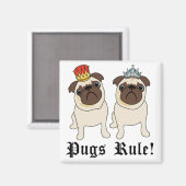 Magnets de Carlin du roi et de la reine (Recto/Verso)