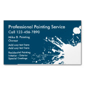 Magnets de Carte de visite de peintre professionne (devant)