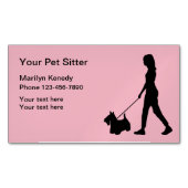 Magnets de Carte de visite pour animaux domestique (devant)