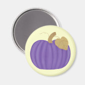 Magnets de feuille d'or violet Citrouille (Recto/Verso)