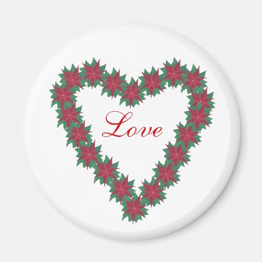 Magnets de fleurs en forme de coeur (Devant)