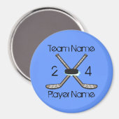 Magnets de hockey personnalisables (Recto/Verso)