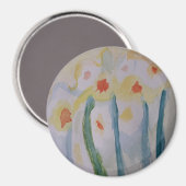 Magnets de jonquilles Abstraites (Recto/Verso)