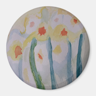 Magnets de jonquilles Abstraites