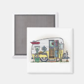 Magnets de la remorque Shasta Camper RV (Recto/Verso)