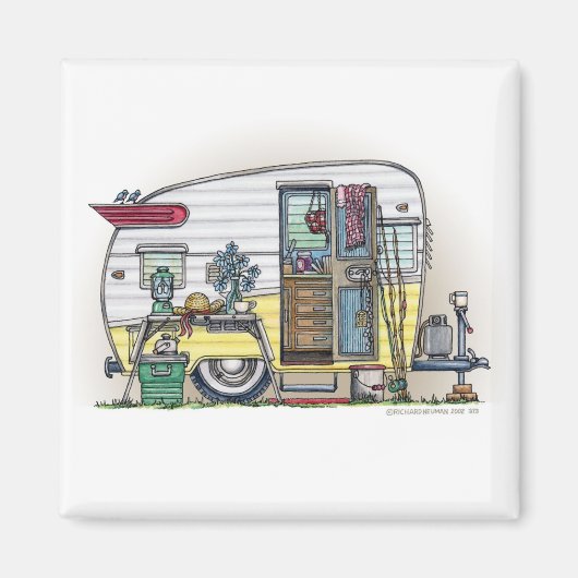 Magnets de la remorque Shasta Camper RV (Devant)