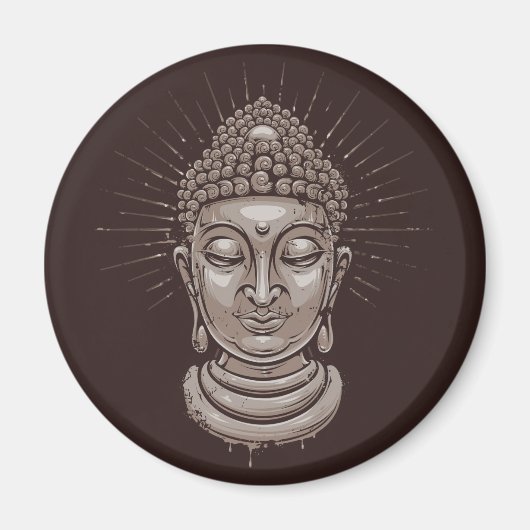 Magnets de l'illustration de Bouddha (Devant)