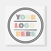 Magnets de logo personnalisés pour le marketing d' (Devant)