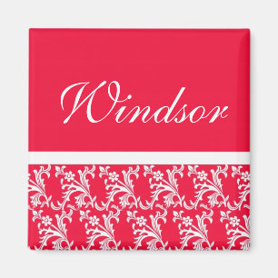 Magnets de mariage personnalisés Ruby Red