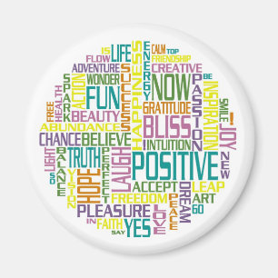 Magnets de mots positifs