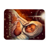 Magnets de Noël afro-américains de Madonna (Horizontal)