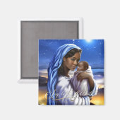 Magnets de Noël afro-américains de Madonna (Recto/Verso)