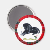 Magnets de Noël des marionnettes du Black Lab (Recto/Verso)