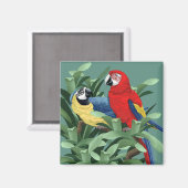 Magnets de perroquets (Recto/Verso)