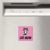 MAGNETS DE RÉFRIGÉRATEUR CAT MOM (In Situ (Lave-vaisselle))
